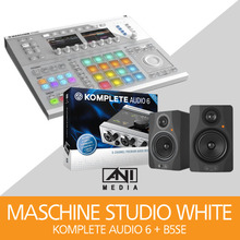 [심스뮤직정품] MASCHINE STUDIO WHITE + KOMPLETE AUDIO 6 + B5SE 패키지